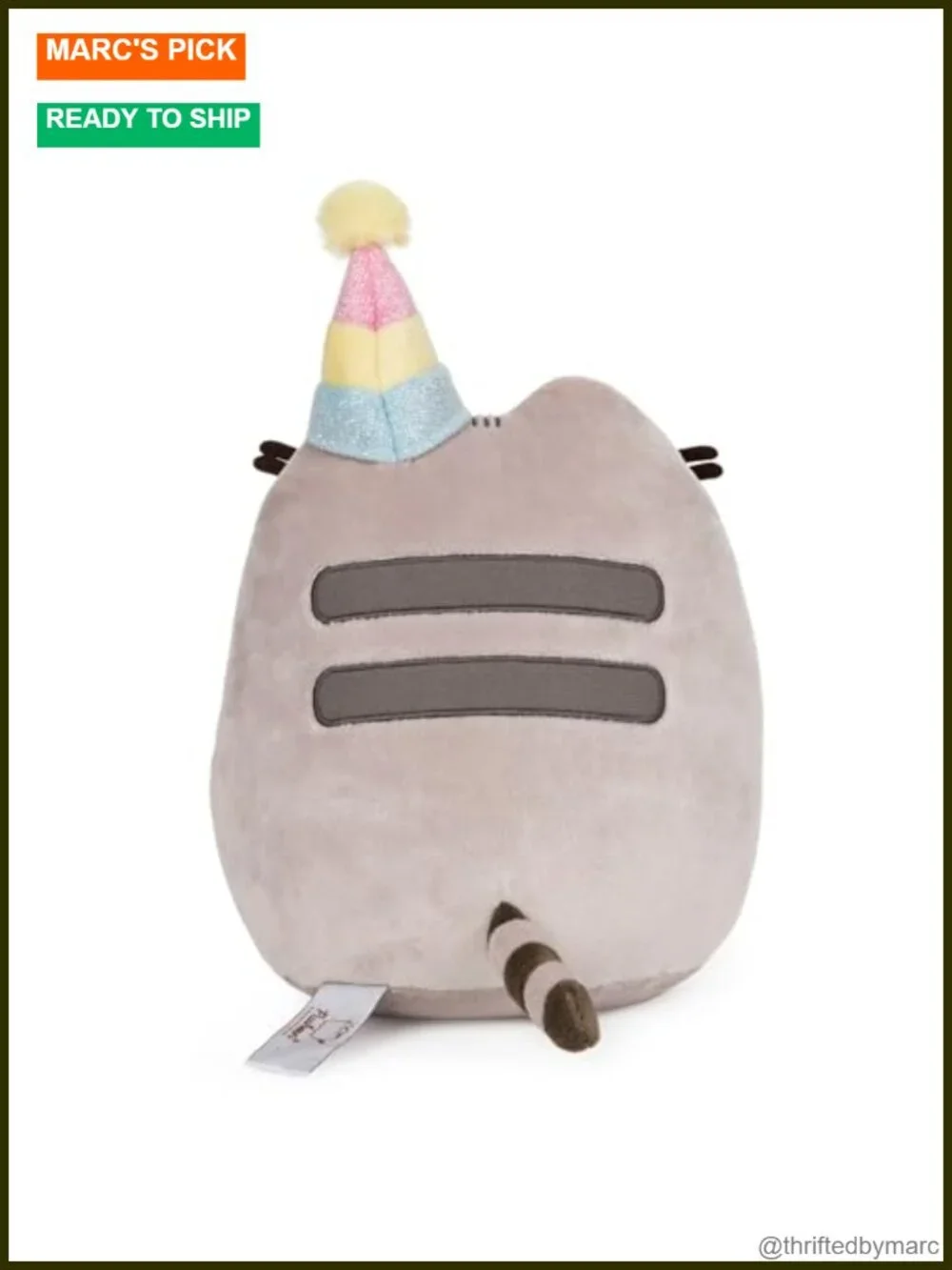 Pusheen Birthday Cake Snackable Plush 9.5in GUND Soft Huggable Kawaii Cat